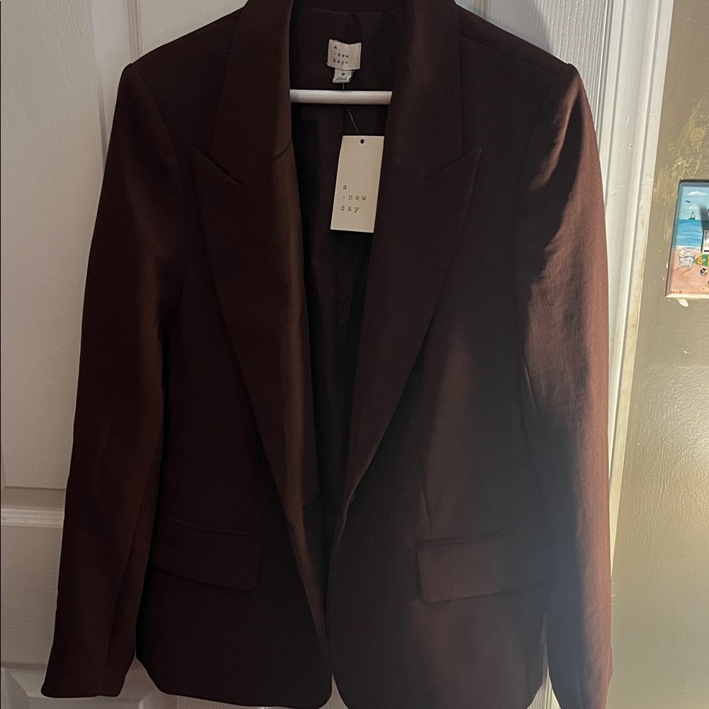 a new day Dark Brown Blazer